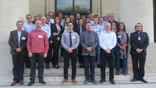 Photo de groupe du comité euramet TC-L réunion d'octobre 2018